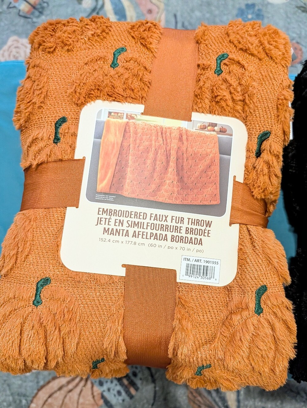 Viral TikTok Costco Halloween Blanket Throws, Orange Pumpkins